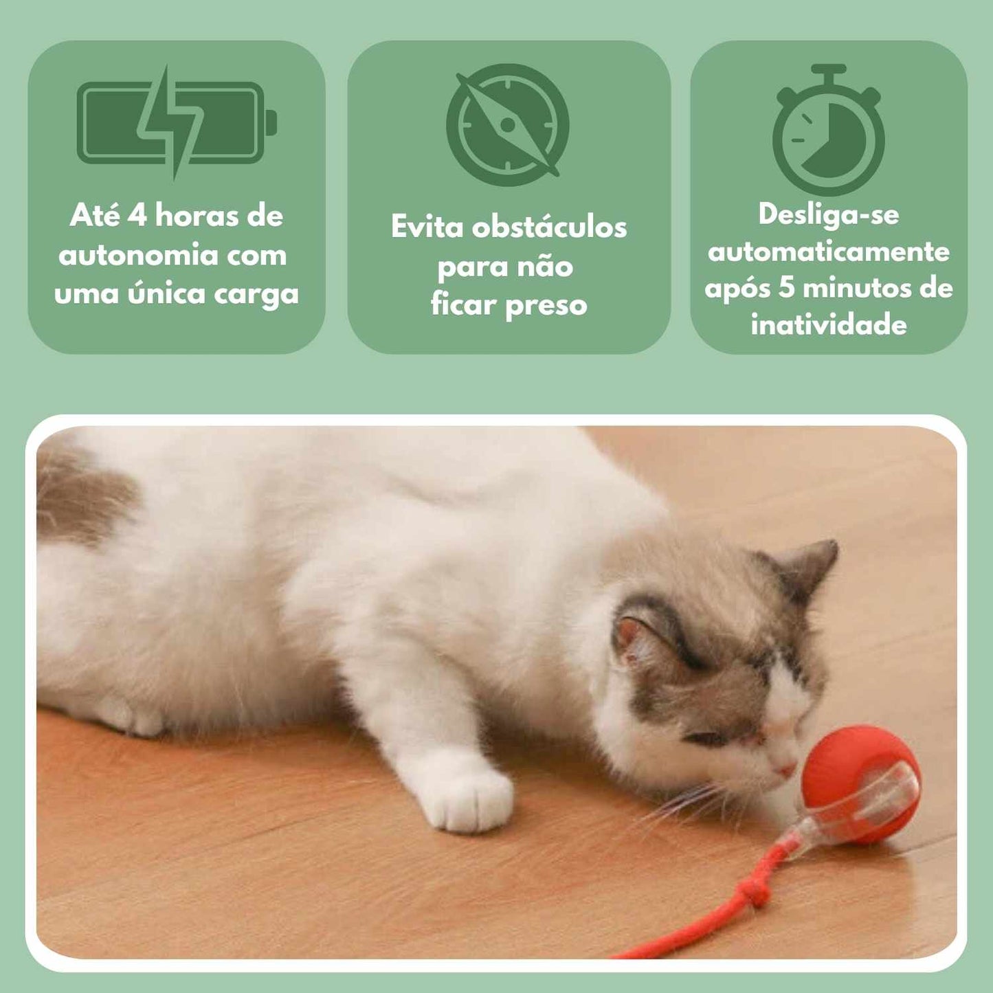 BOLAVIVA – Bola inteligente 100% autónoma, concebida para imitar uma presa real
