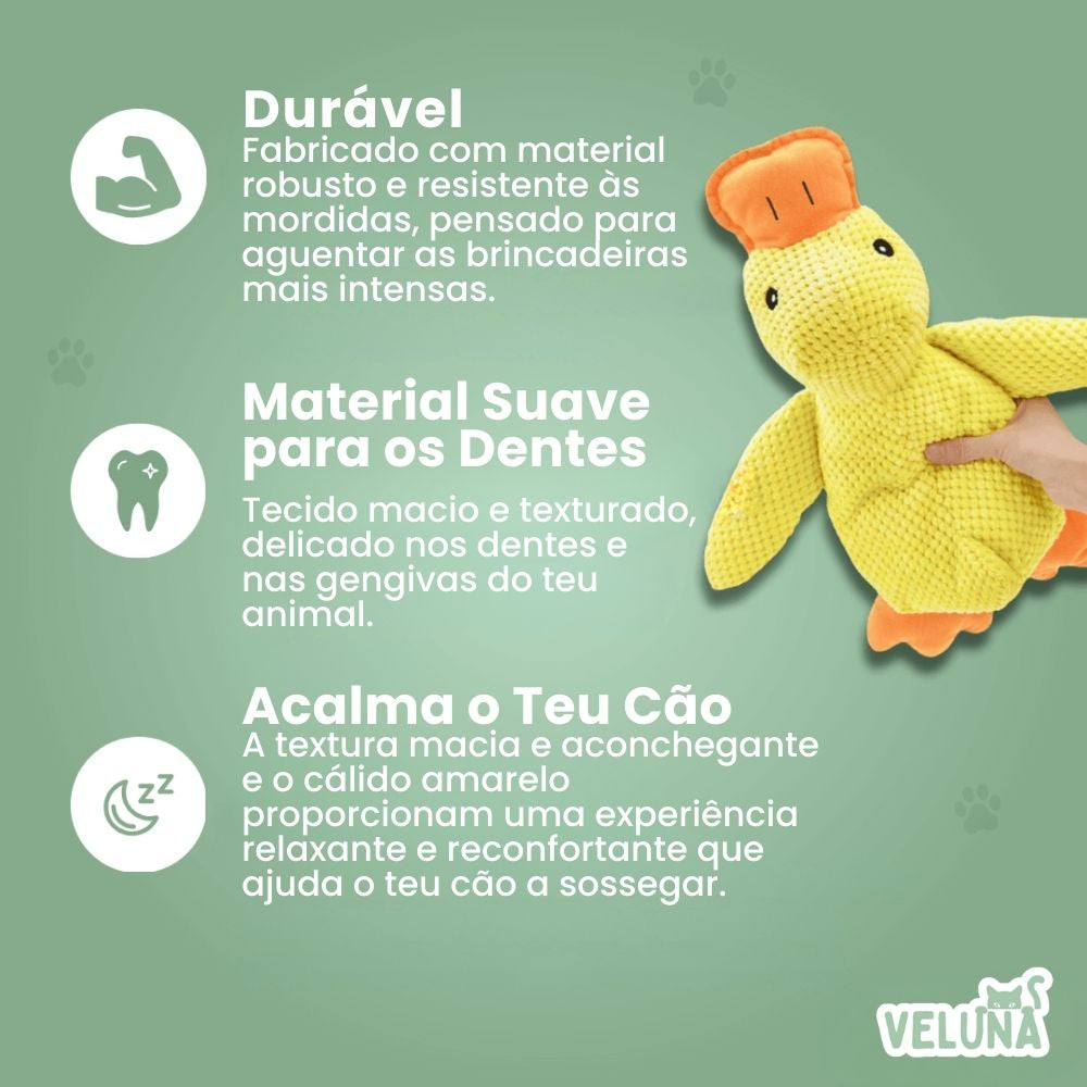 Brinquedo Pato Calmante da Veluna