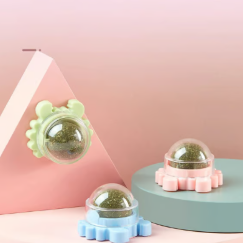 Bola de parede com erva-gateira