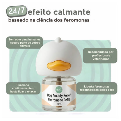 Difusor de Feromonas Veluna para Alívio da Ansiedade em Cães