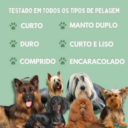 Escova a Vapor Multifuncional 4 em 1 para cães