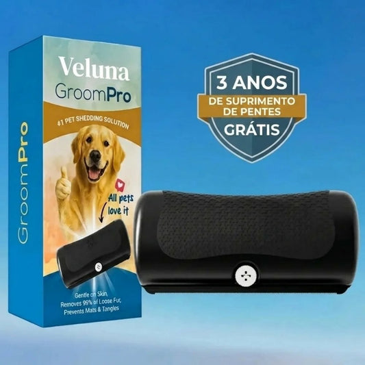 GroomPro – A Escova Anti-Queda de Pelo