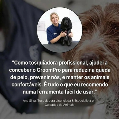 GroomPro – A Escova Anti-Queda de Pelo