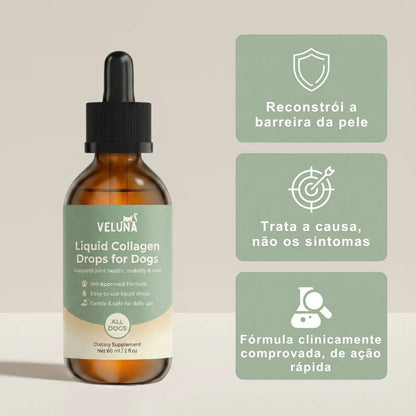 Colagénio Líquido Premium Veluna para Cães