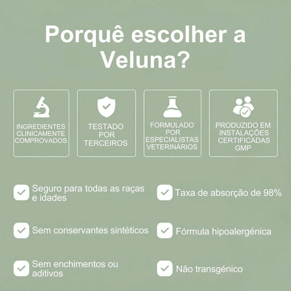 Colagénio Líquido Premium Veluna para Cães