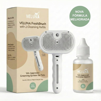 Veluna FreshBrush – Com Spray de Limpeza