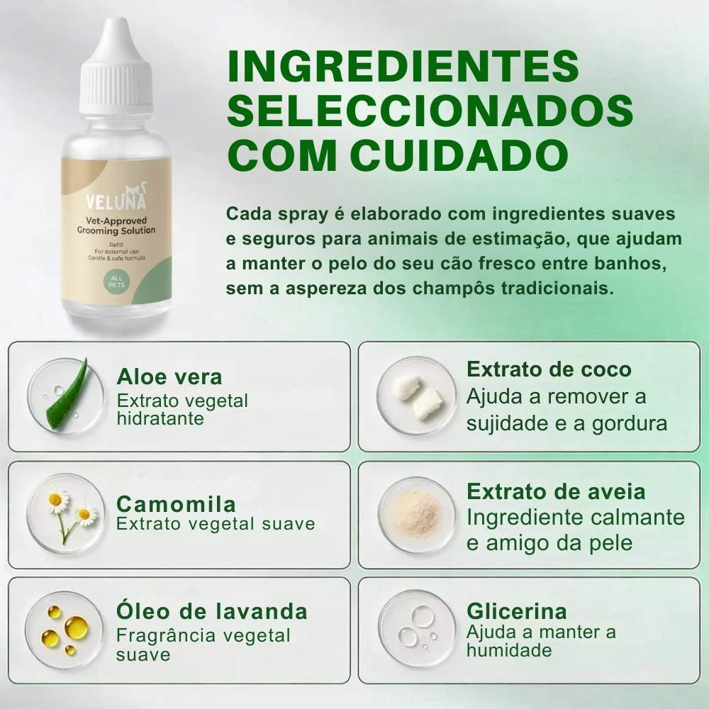 Veluna FreshBrush – Com Spray de Limpeza